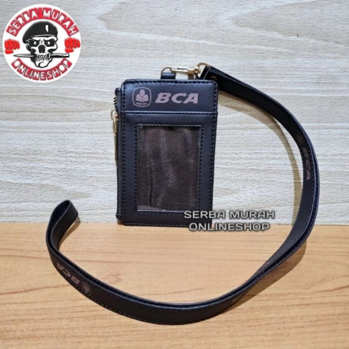 

Andra - Id Card Holder Tali Lanyard Name Tag Model Resleting Logo Bank Bca