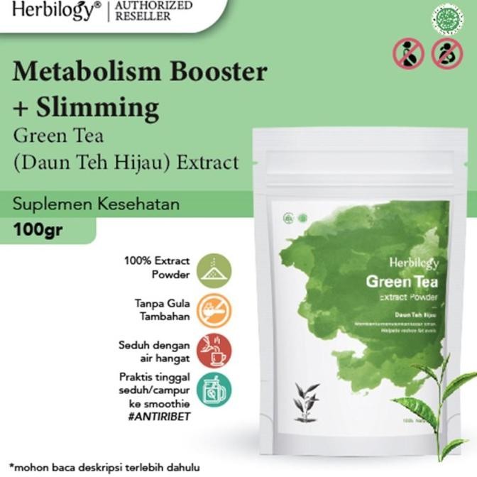 

Ready Herbilogy - Green Tea Extract Powder ( Teh Hijau Bubuk ) 100 gr