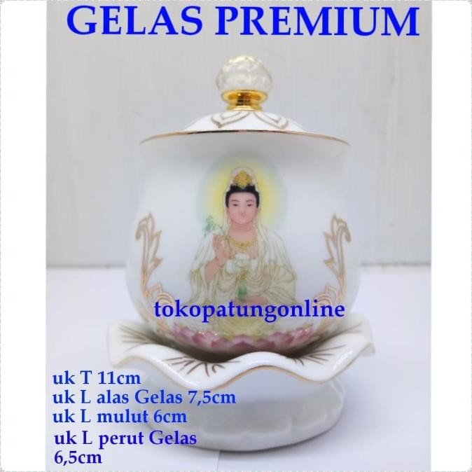 

Ready Gelas Sembahyang Kwan Im Premium
