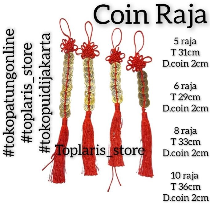 

Ready Koin Kunoa Cina Pembawa Rejeki Fengshui Ikat 6 Raja