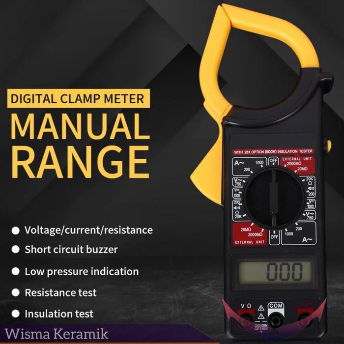 Digital Clamp Meter, Tang Ampere Digital Ac/Dc
