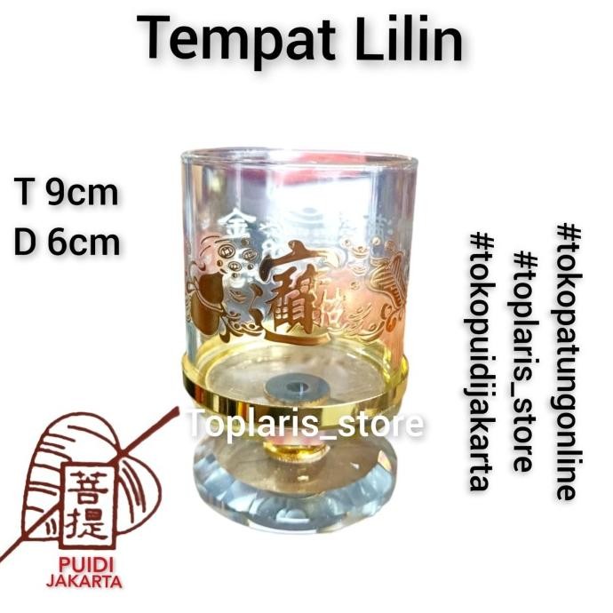 

Ready Tempat Lilin Kristal Hoki T10