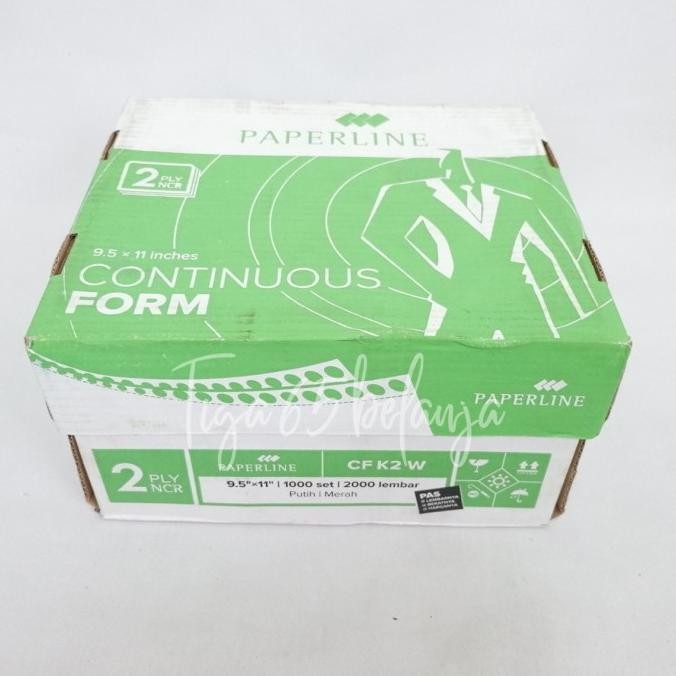 

CONTINUOUS FORM 2ply | Kertas Komputer Paperline 9.5 x 11 CF K2 W