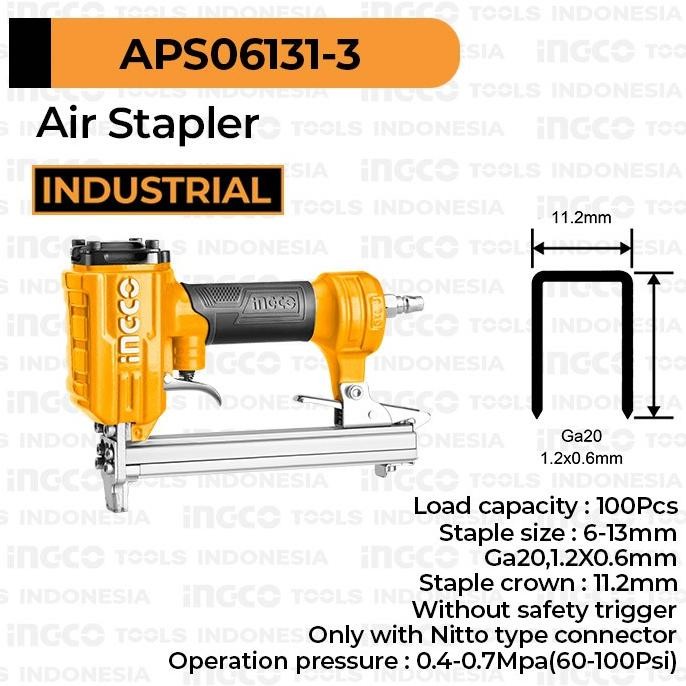 

AIR STAPLER (6-13MM) INGCO APS06131-3 - STAPLES STEPLES TEMBAK ANGIN ORIGINAL DAN TERPERCAYA