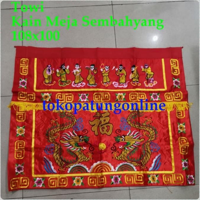 

Ready Towi Kain Merah Altar Sembahyang Naga New