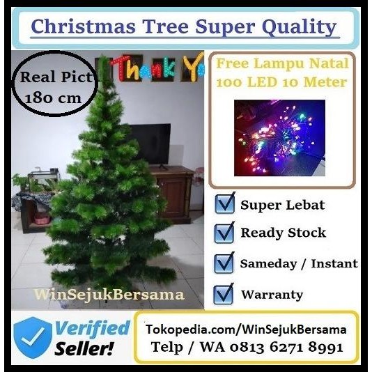 Pohon Natal 1.8 Meter