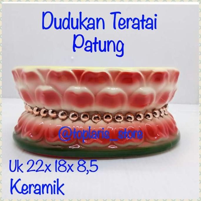 

Ready Dudukan Patung Teratai Keramik uk 14