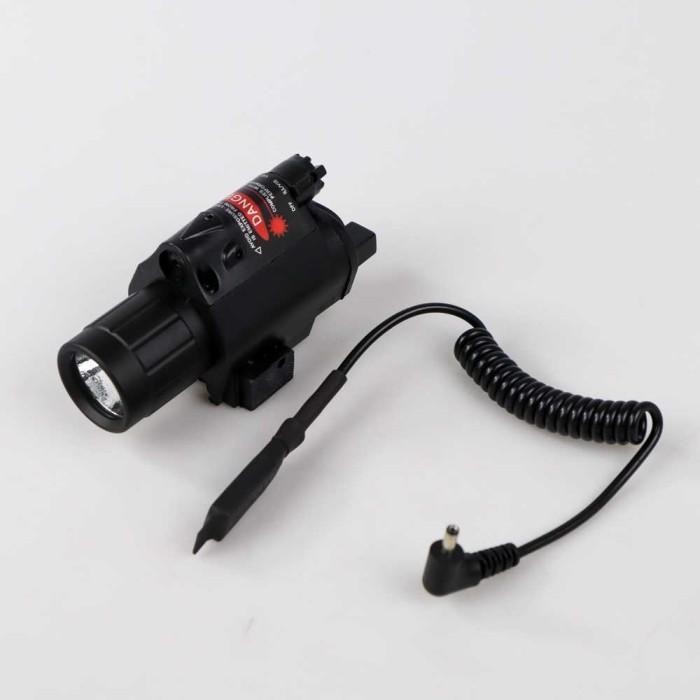 Laser Senter Scope Merah Red Dot Senapan Angin Outdoor Berburu 20mm Premium