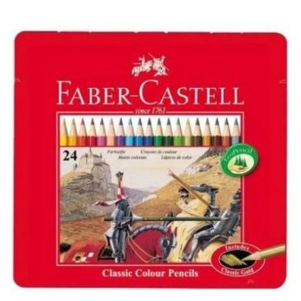 

Sale Faber-Castell Classic Colour Pencil 24 Tin Case - Pensil Warna 24W Ka
