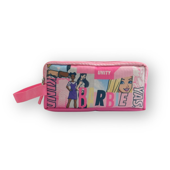 

DADI - BARBIE PATTERN TEMPAT PENSIL ANAK PENCIL CASE PINK 2 ZIPPER