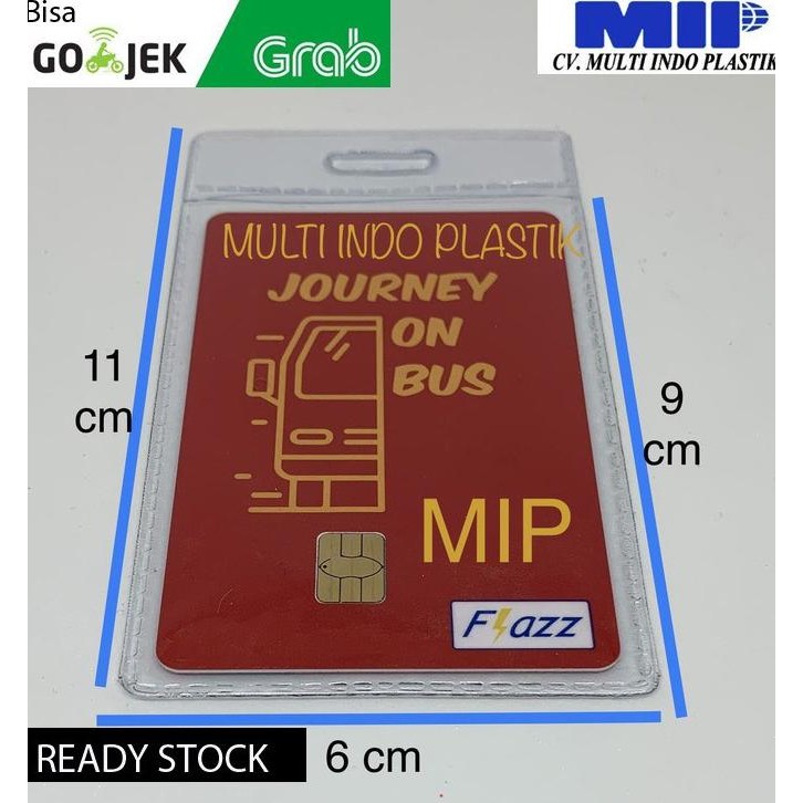 

NEW Kantong etoll bening/plastik etoll transparan/kantong id card murah