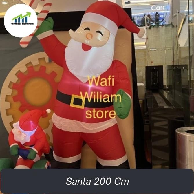 yang dicari] Noelle 200 Cm Patung balon Boneka Santa Claus besar Dekorasi natal