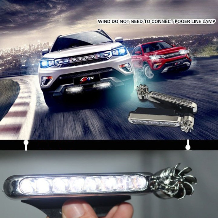

- Car Warning Light Foglamp LED Wind Power No Wiring 12 cm 2 PCS - XY044 -