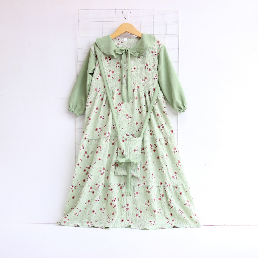 Dres Muslimah Anak2 Kekinian Games Remaja Syari Gsmis Ansk Modern Terbaru 2025 Baju Ghamis Anak Gsmi