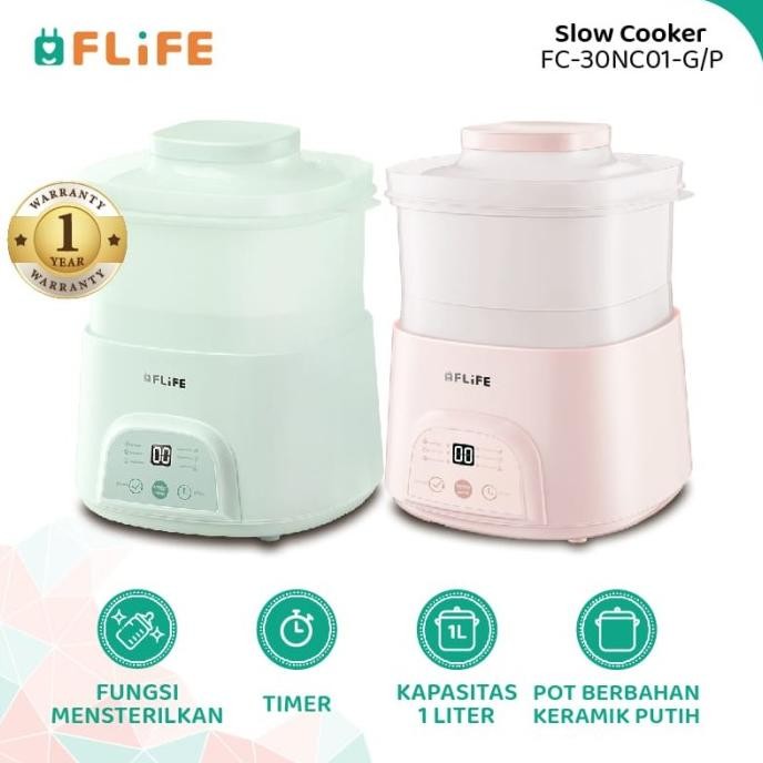 Slow Cooker Pot Panci Keramik 5IN1 Cocok Buat Bayi Baru