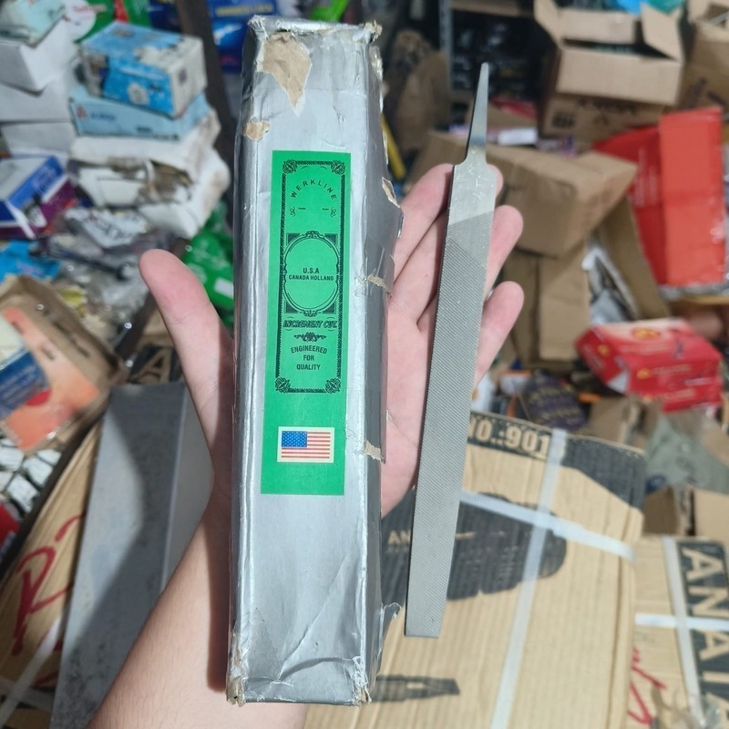 Kikir Plat 6 8 10 12 " inch Besi Pengasah Gergaji Kayu Slim Tapper  ron