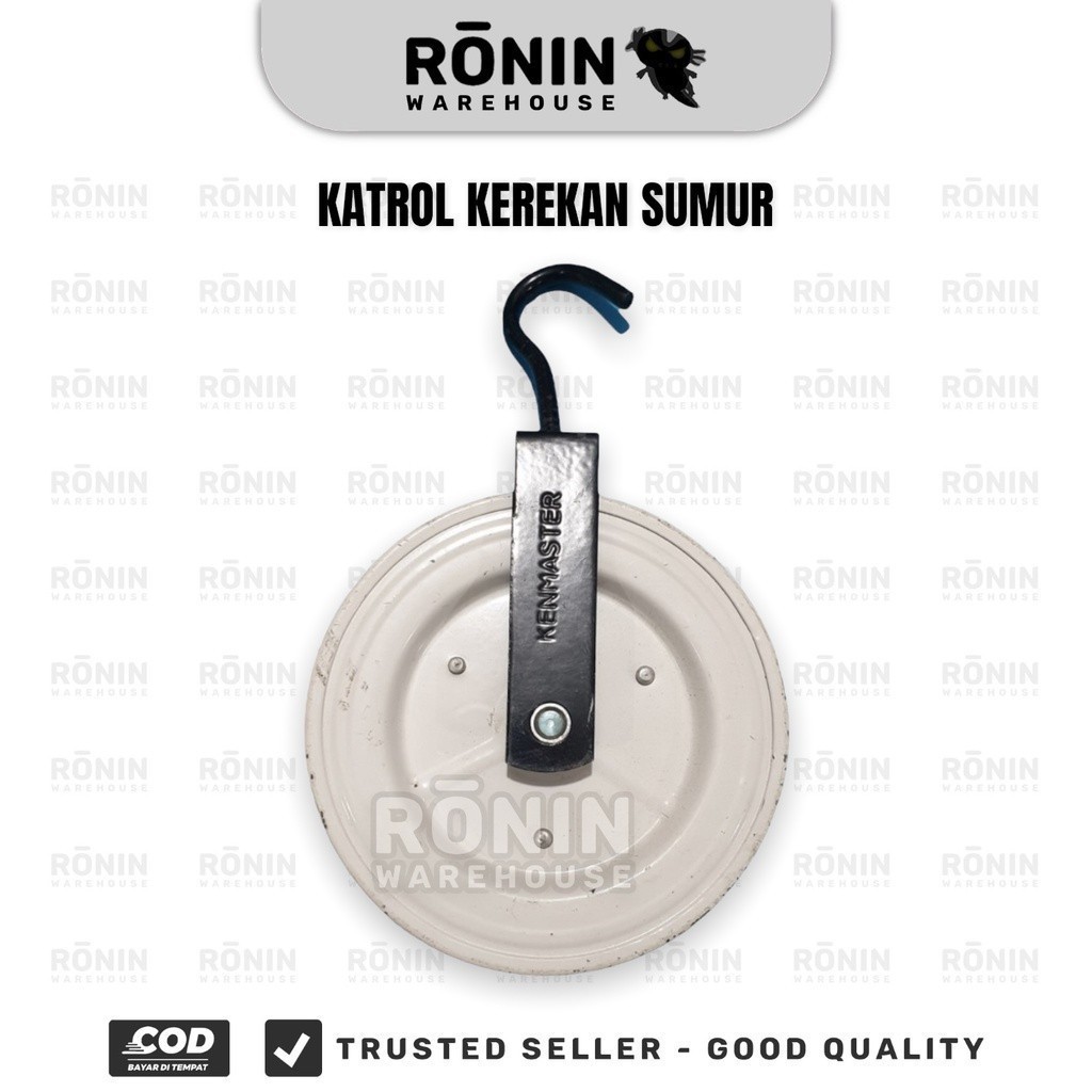 KENMASTER Katrol Kerekan Sumur Timba Air Besi Cat