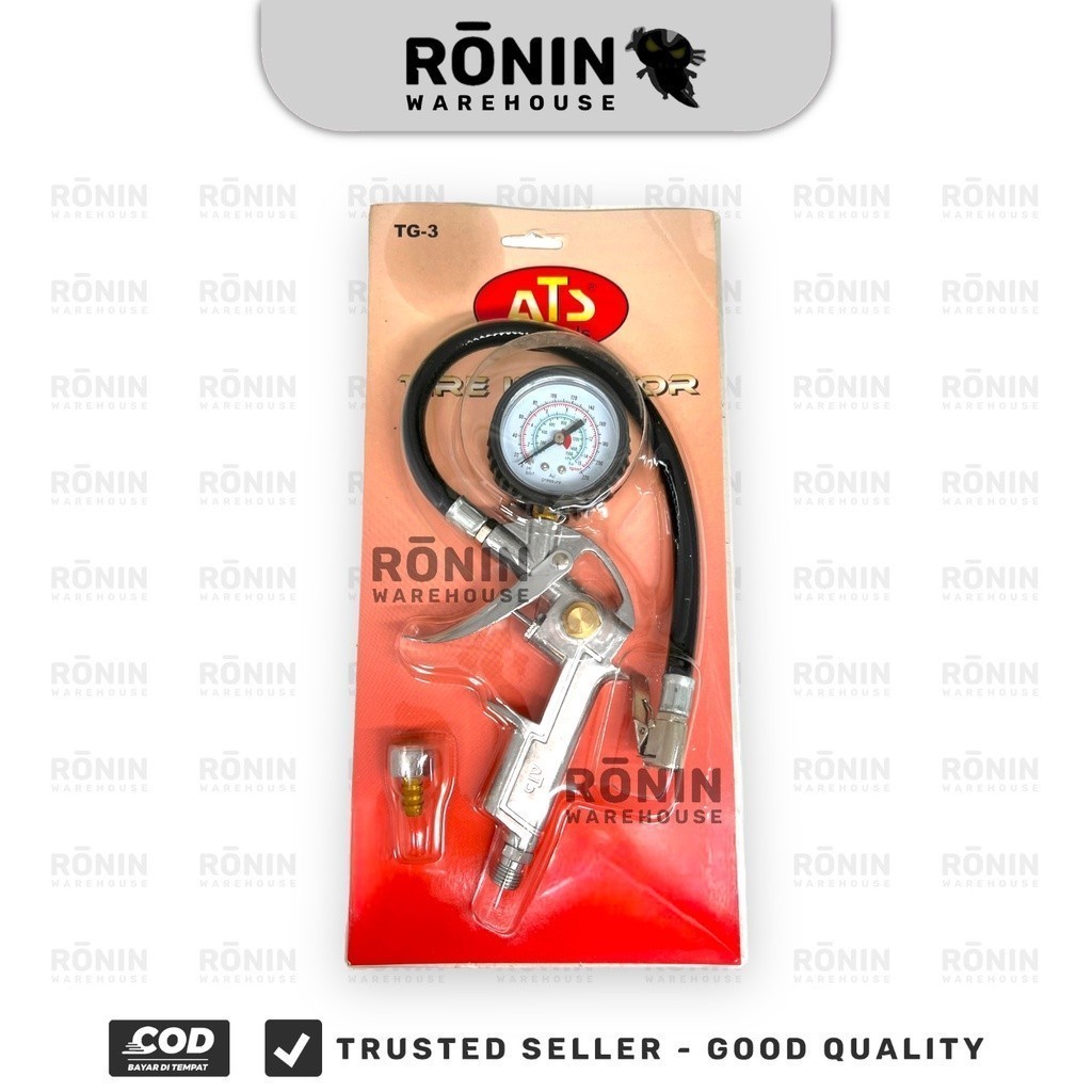 ATS Tire Inflating Gun TG-3 Inflator Air Pressure Pompa Ukur Tekanan Angin Ban