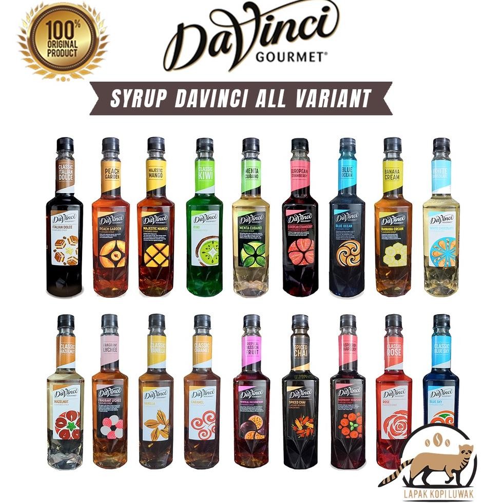 

Davinci Yrup All Variant Irup Davinci Hazelnut Vanilla Caramel Lychee Menta Cubano