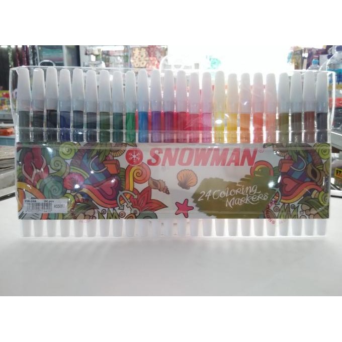 

Sale Spidol Kecil Snowman 24 Warna