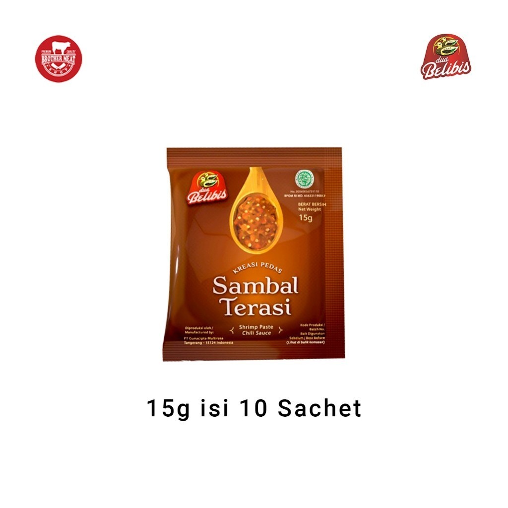 

Dua Belibis Sambal Terasi 15gr x 10 Sachet, Halal