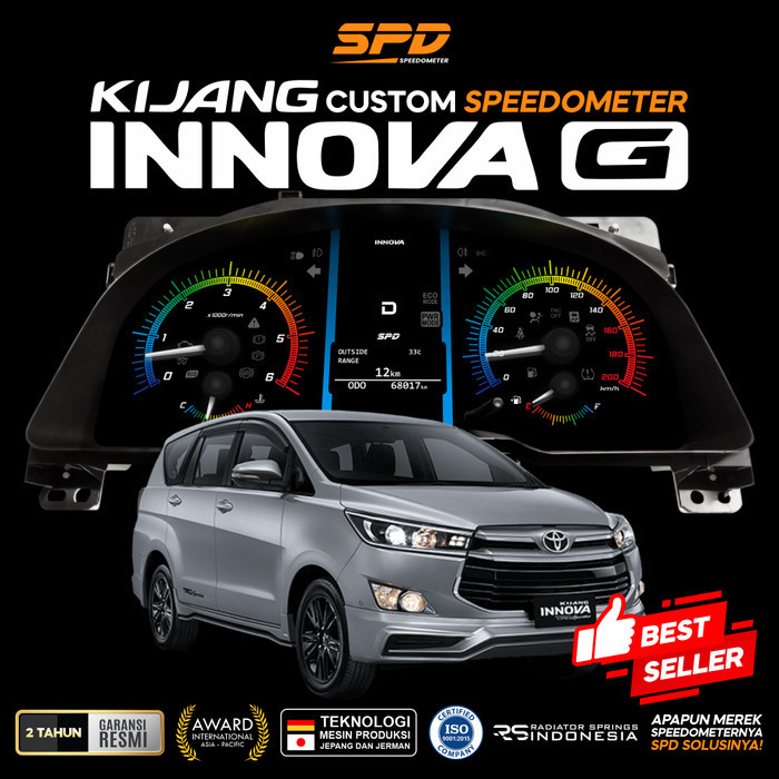 Dashboard Panel Speedometer Custom Toyota Innova Reborn - Spd Speedometer 1