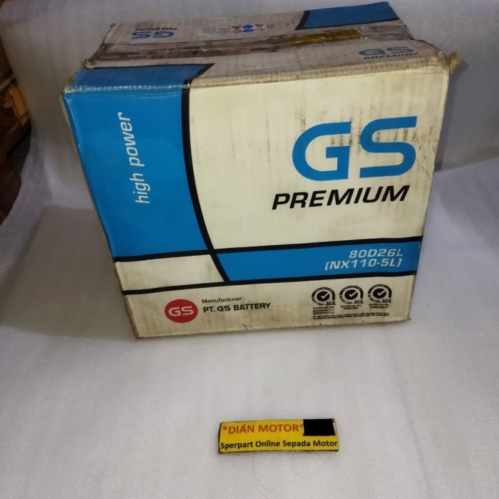 GS-M GSPR-80D26L AKI MOBIL 80D26L PREM KIRI GS ASTRA