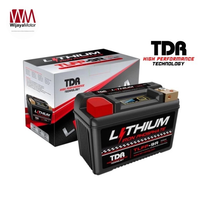 Aki TDR Lithium TLFP 9R 12 Volt XMAX / R25 / MT25 / Ninja 250 / Forza 250
