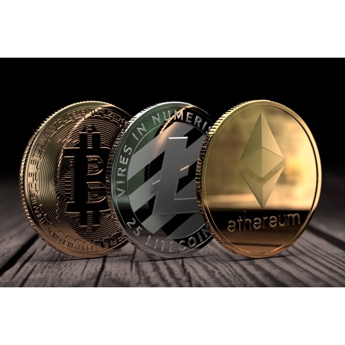 COIN KOIN FISIK CRYPTO SENI DOGE ETHEREUM SHIBA RIPPLE BITCOIN BINANCE - BITCOIN