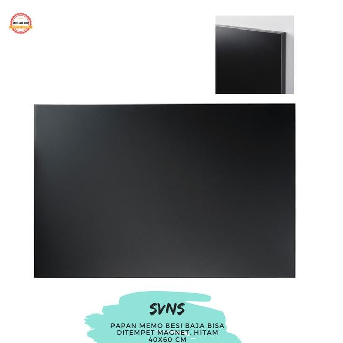 

TERMURAH - IKSSvensas, sven, Papan magnet warna hitam memo board 40x60cm