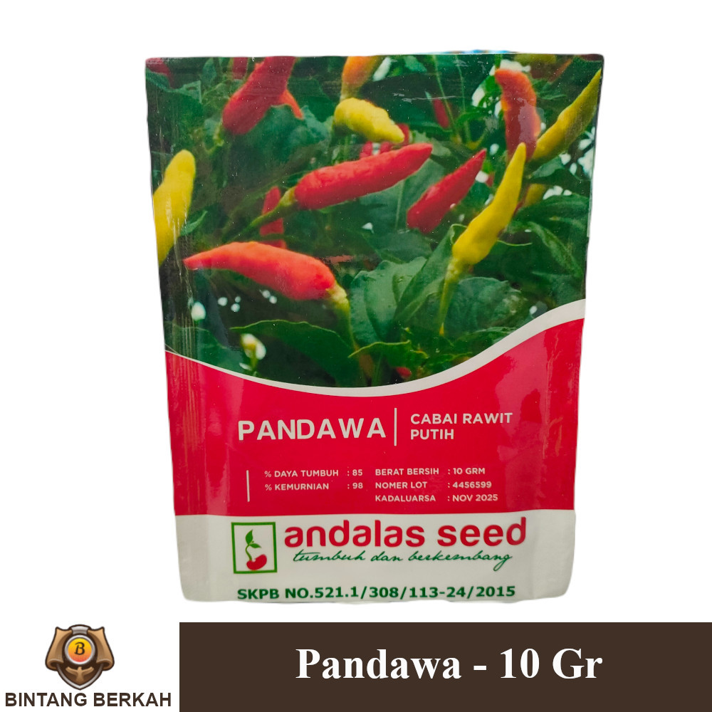 Pandawa 10 Gram Benih Cabe Rawit Putih Tegak
