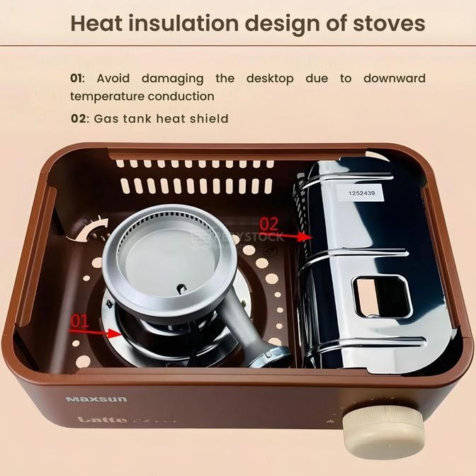 Kompor Gas Portable moka pot BBQ Hot pot Camping Latte Cassette BDZ150