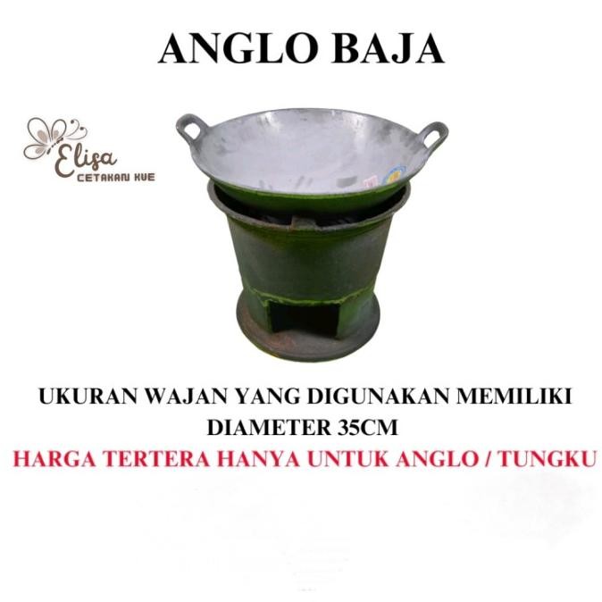 ANGLO BESI COR 30 CM / ANGLO ANGKRINGAN TUNGKU ARANG / TUNGKU BESI