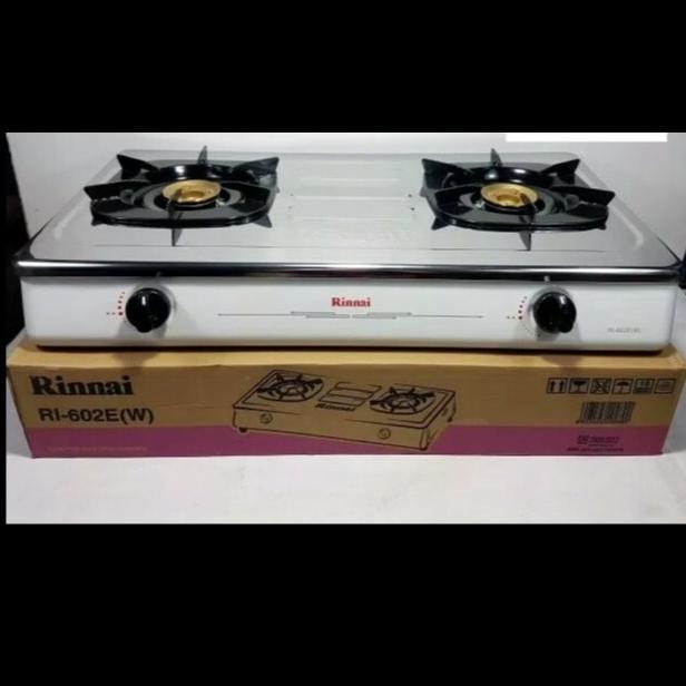 Kompor Gas Rinnai Dua Tungku Tipe RI-602E(W)