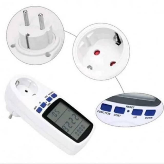 Watt Meter Pengukur Listrik Kwh Digital Power Meter Volt Ampere Watt