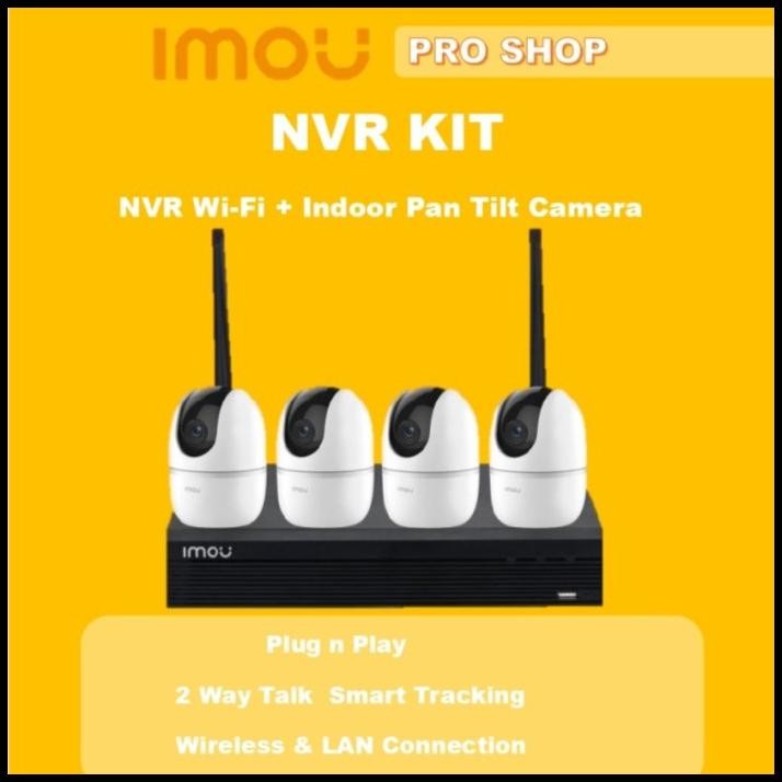 Paket CCTV NVR kit cctv outdoor wifi wireless Imou IP Camera ONVIF