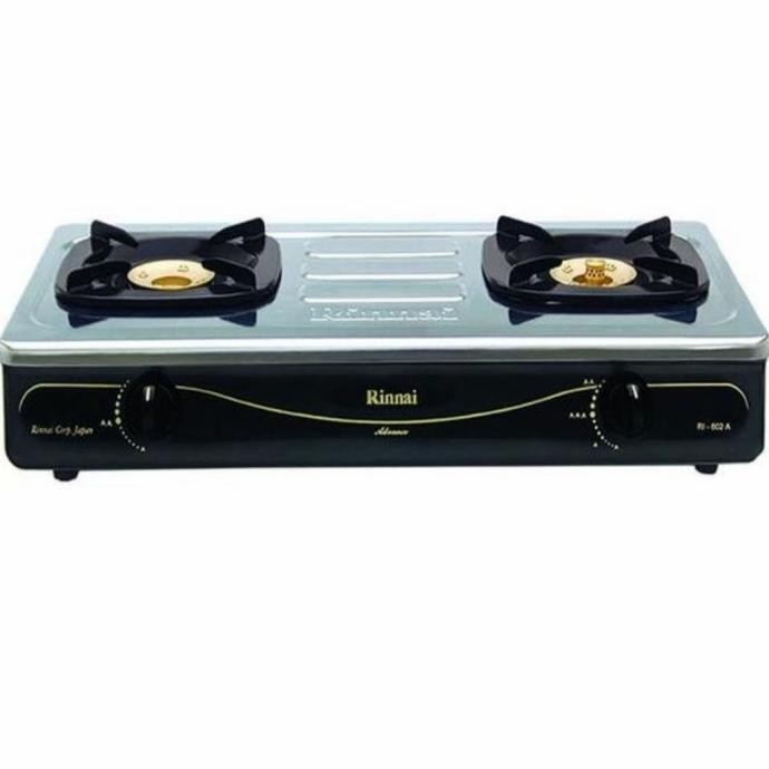 RINNAI : 602-A KOMPOR 2 TUNGKU API BESAR RI 602 A STAINLESS