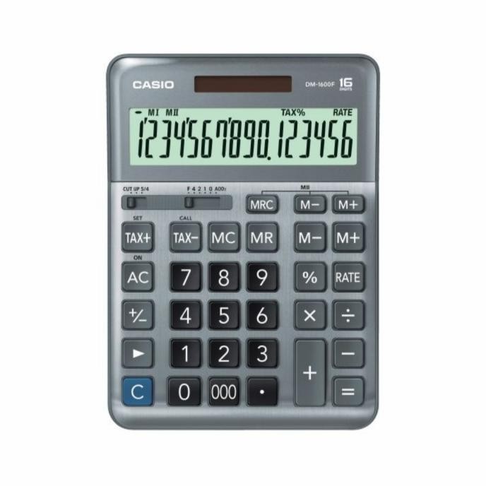 

NEW CASIO DM-1600 DESKTOP KALKULATOR / CALCULATOR KANTOR MEJA DM1600