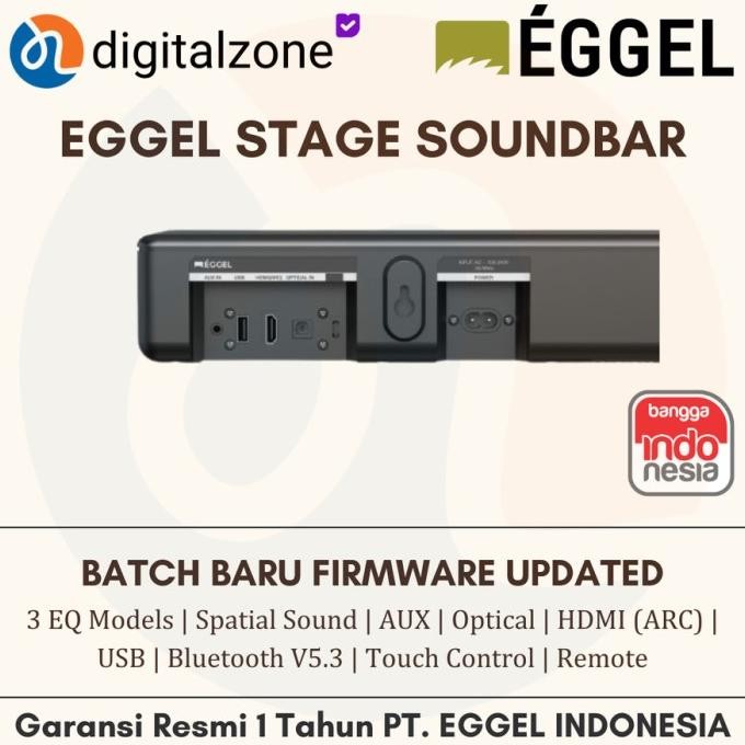 Eggel Stage SoundBar / Sound Bar with Built-In Woofer
