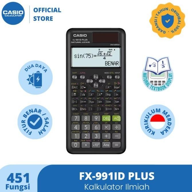 

TERMURAH - CASIO KALKULATOR ILMIAH / SCIENTIFIC ORI FX 991D PLUS / CALCULATOR