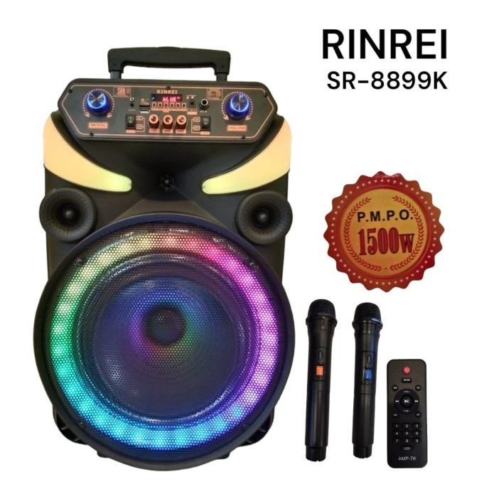Speaker Portable RINREI SR-8899K / SR 8899 K 15" in Meeting Bluetooth
