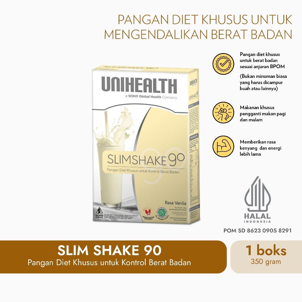 

Slim Shake 90 - Pangan Diet Khusus untuk Mengendalikan Berat Badan