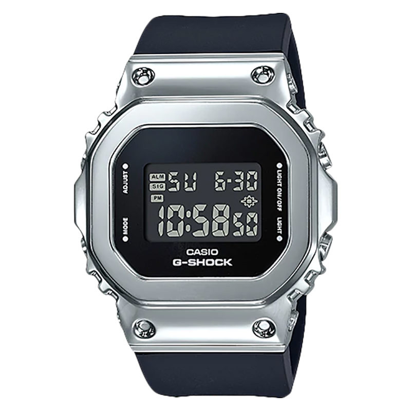 [RAMADHAN SALE] Jam Tangan Wanita Casio G-Shock GM-S5600-1DR S Series Metal Square Ladies Digital Di