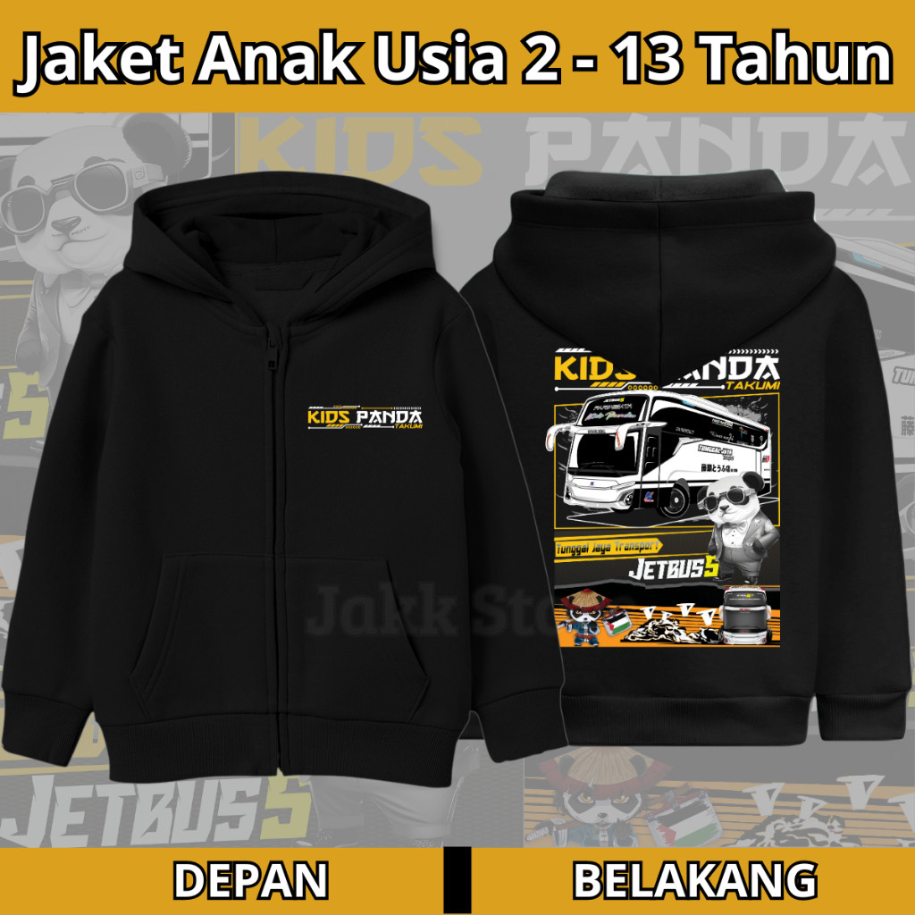 Baju Anak Halus & Tebal Jaket Bus Anak Laki Laki Umur 2 3 4 5 6 7 8 9 10 11 12 13 Tahun Jacket