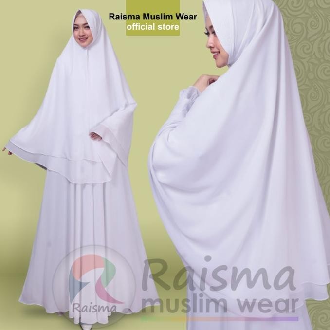 Diskon Gamis Putih Wanita / Baju Gamis Putih Syari / Gamis Putih Untuk Umroh