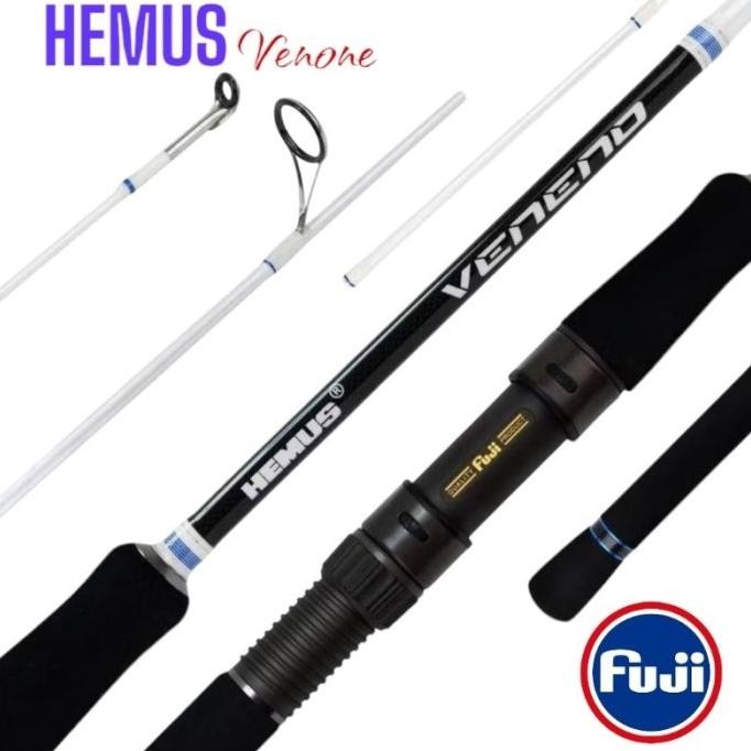 Joran HEMUS VENENO Real seat FUJI dan Ring Full Fuji Alconite