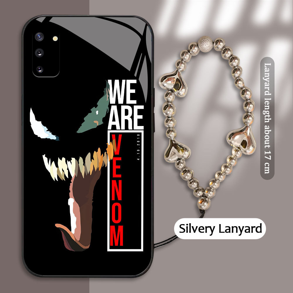 For Samsung Galaxy NOTE 9 10 Plus Pro Casing Skin Handphone  Marvel Comics Venom Glass kesing Phone 