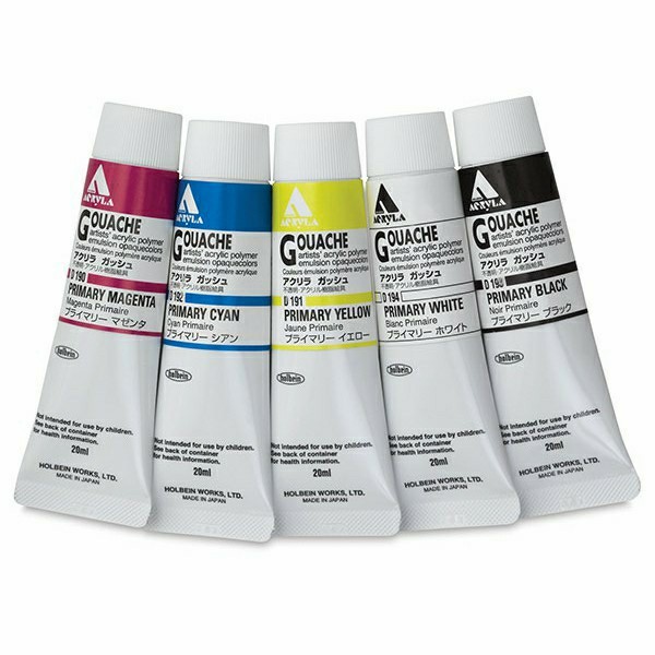 

TERBARU Holbein Acryla Gouache 20ml (Primary & Metallic Colors)