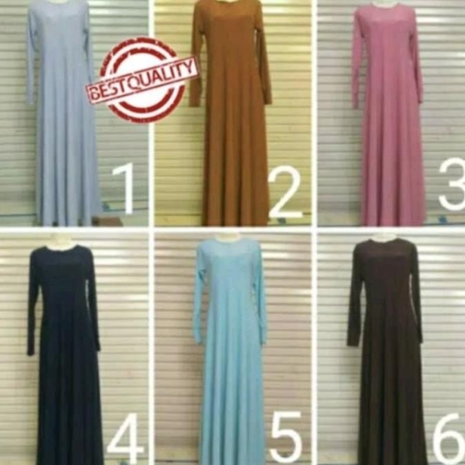 Terjangkau Gamis Jersey Payung Haji Umroh Polos Ika Fashion Tanah Abang Murah