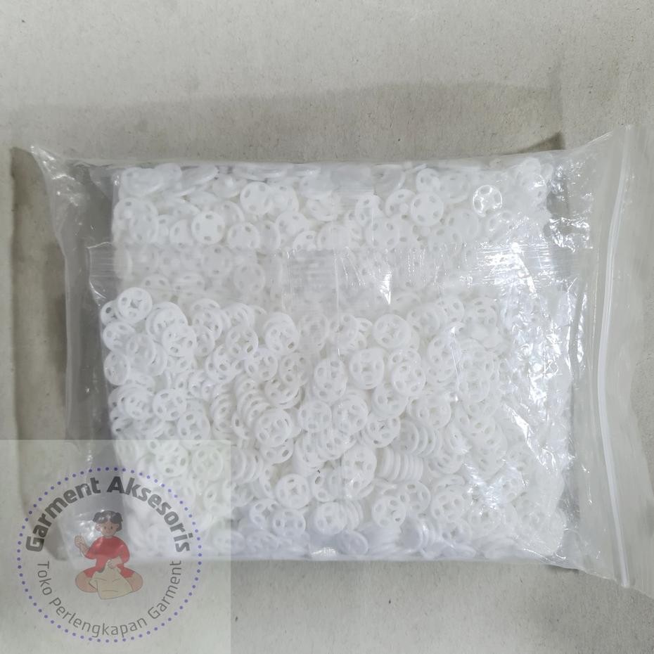 Ancing Jepret Putih Plati Uuran 10Mm Ii 1Pc Ancing Jepret Plati Ancing Ceple Ancing Baju Jepret
